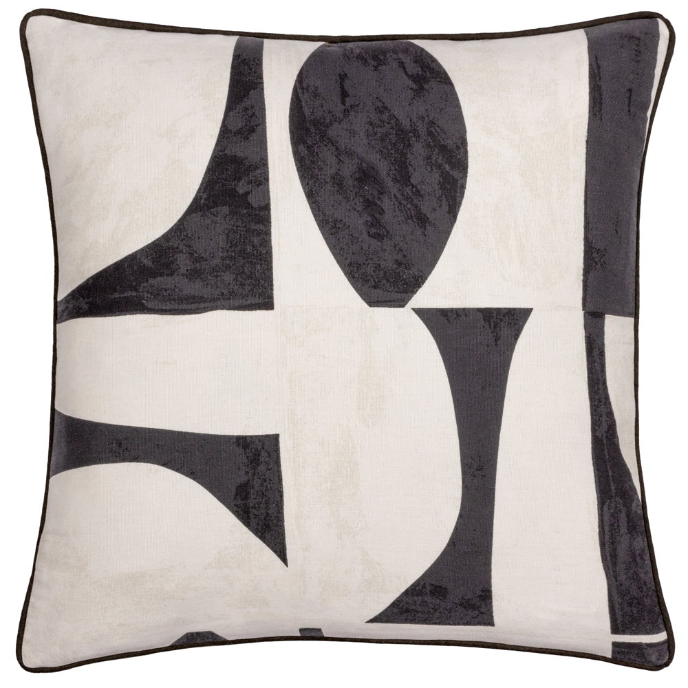 Carro Abstract Piped Cushion Dusk