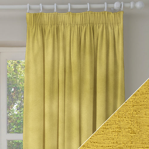 Plain Yellow M2M - Castello Corn Made to Measure Curtains Paoletti