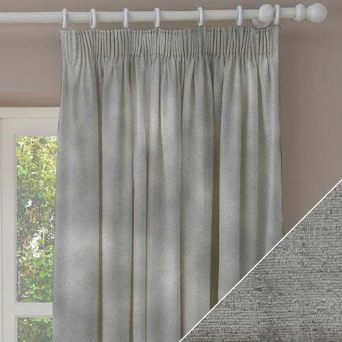 Plain Grey M2M - Castello Steel Made to Measure Curtains Paoletti
