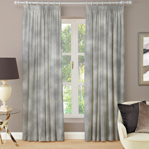 Plain Grey M2M - Castello Steel Made to Measure Curtains Paoletti