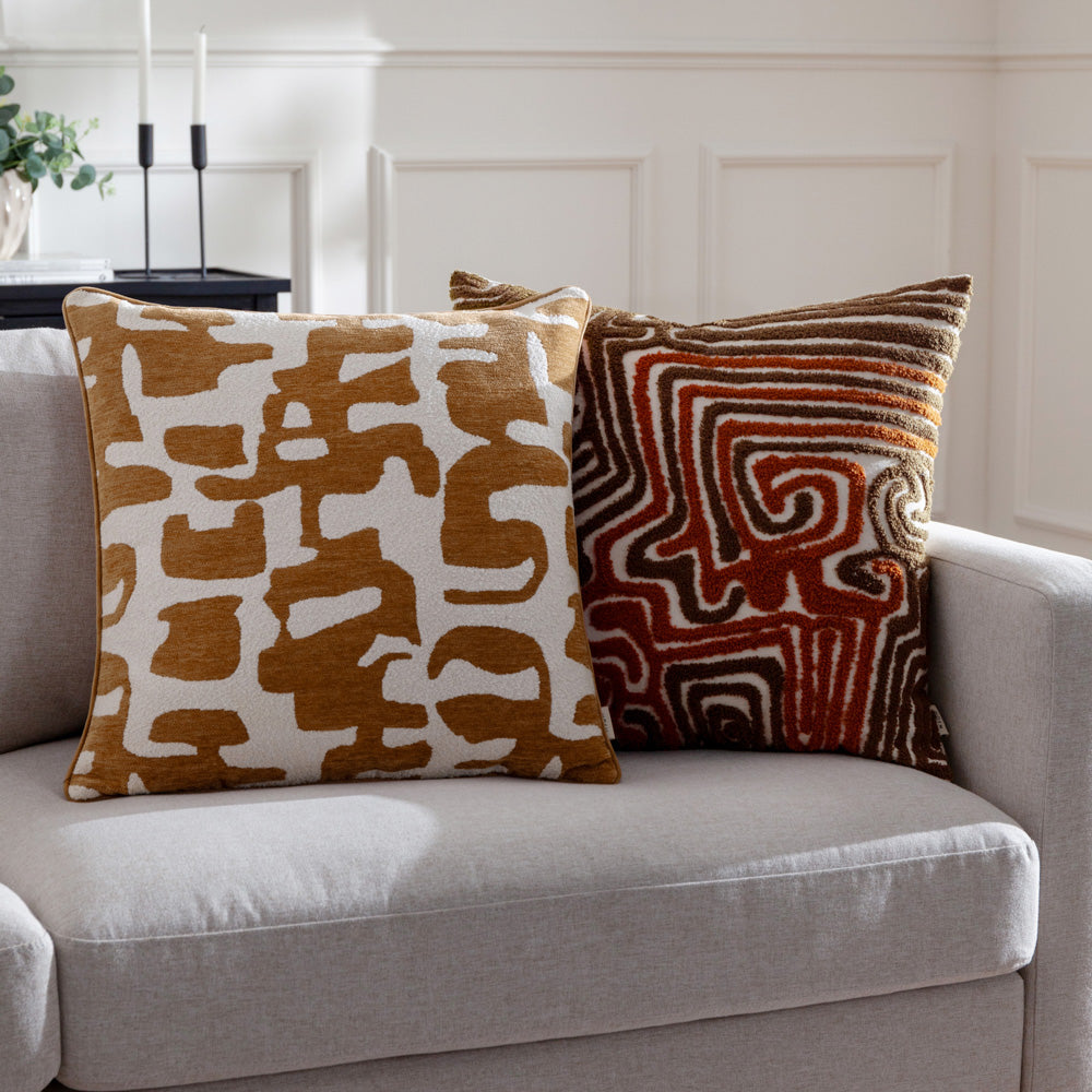 Caval Boucle Jacquard Cushion Bronze
