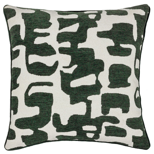 Abstract Green Cushions - Caval Boucle Jacquard Cushion Cover Ivy Green HÖEM