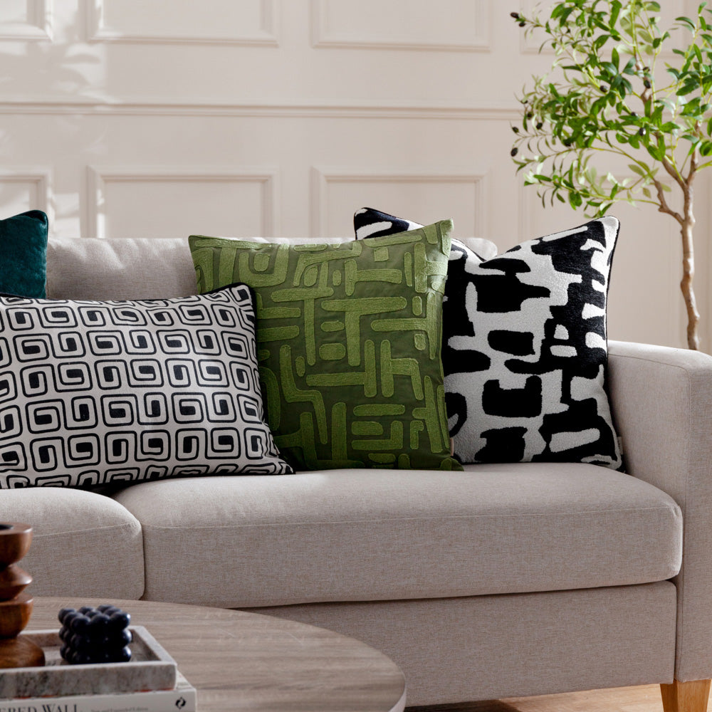 Caval Boucle Jacquard Cushion Mono