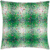 Heya Home Connie Check Cushion Cover in Green/Lilac