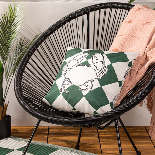 Check Green Cushions - Checkerboard Outdoor Cushion Cover Green furn.