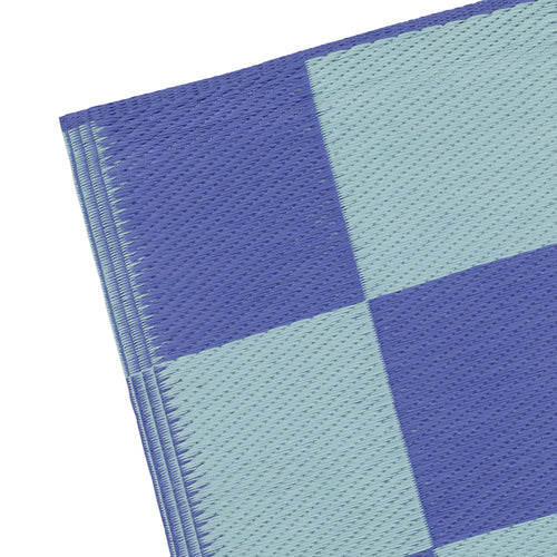 Check Blue Rugs - Checkerboard Recycled Outdoor Outdoor Rug Blue furn.