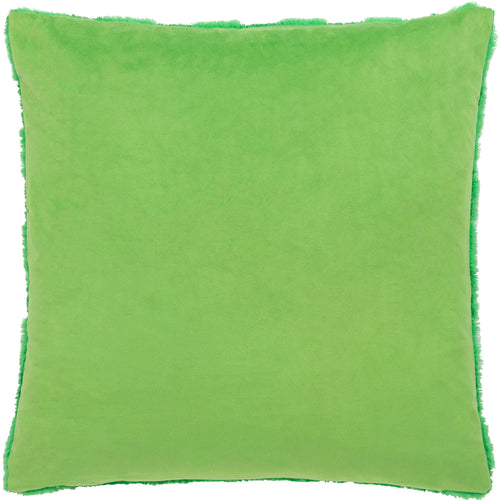 Check Green Cushions - Check It Boucle Fleece Cushion Cover Go Green Heya Home