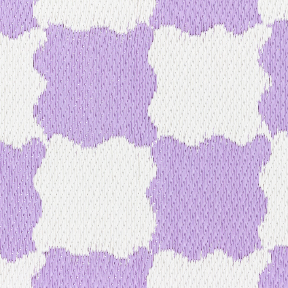 Check Outdoor Rug Lilac