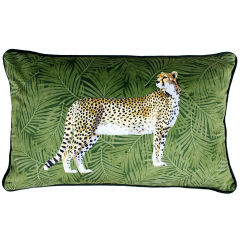 Forest green outlet velvet cushion