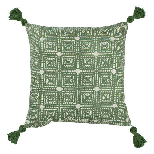 Global Green Cushions - Chia Tufted Cotton Cushion Cover Sage furn.