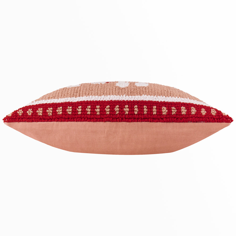 Candy Ho Ho Ho Tufted Cushion Pink/Red