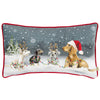Evans Lichfield Christmas Dog Cushion Cover in Multicolour