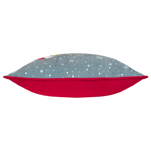 Animal Grey Cushions - Christmas Dog Cushion Cover Stone Evans Lichfield