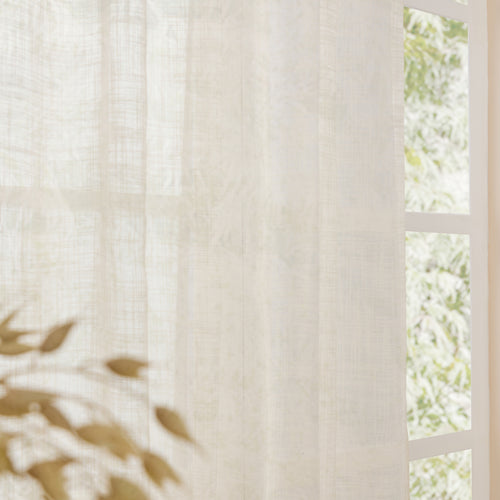 Cirrus Woven Sheer Curtain Panel Pearl