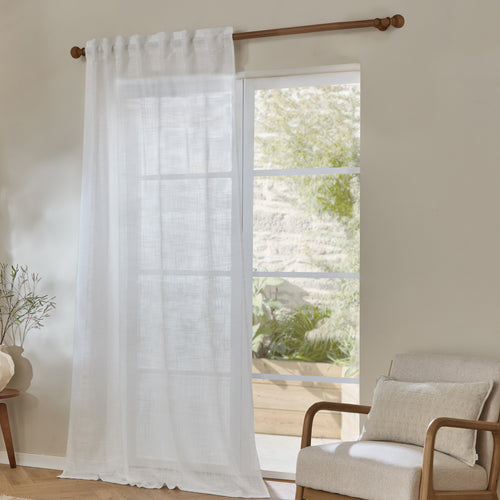 Cirrus Woven Sheer Curtain Panel Snow