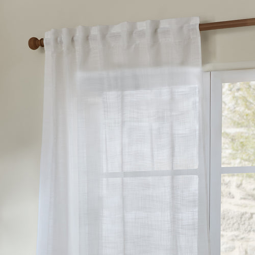 Cirrus Woven Sheer Curtain Panel Snow