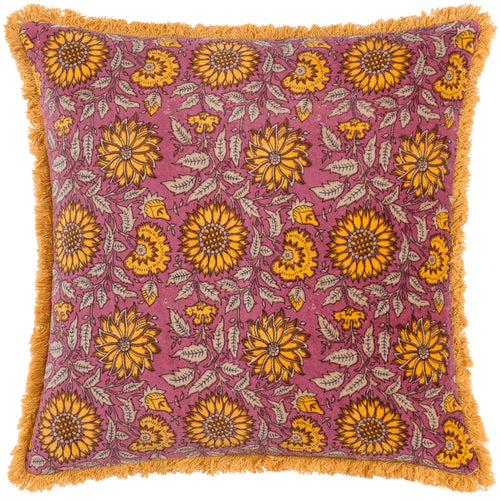 Floral Purple Cushions - Clarendon  Cushion Cover Plum Paoletti