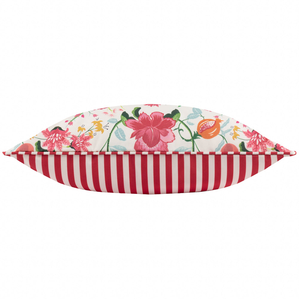 Claudia Floral Outdoor Cushion Candy Red