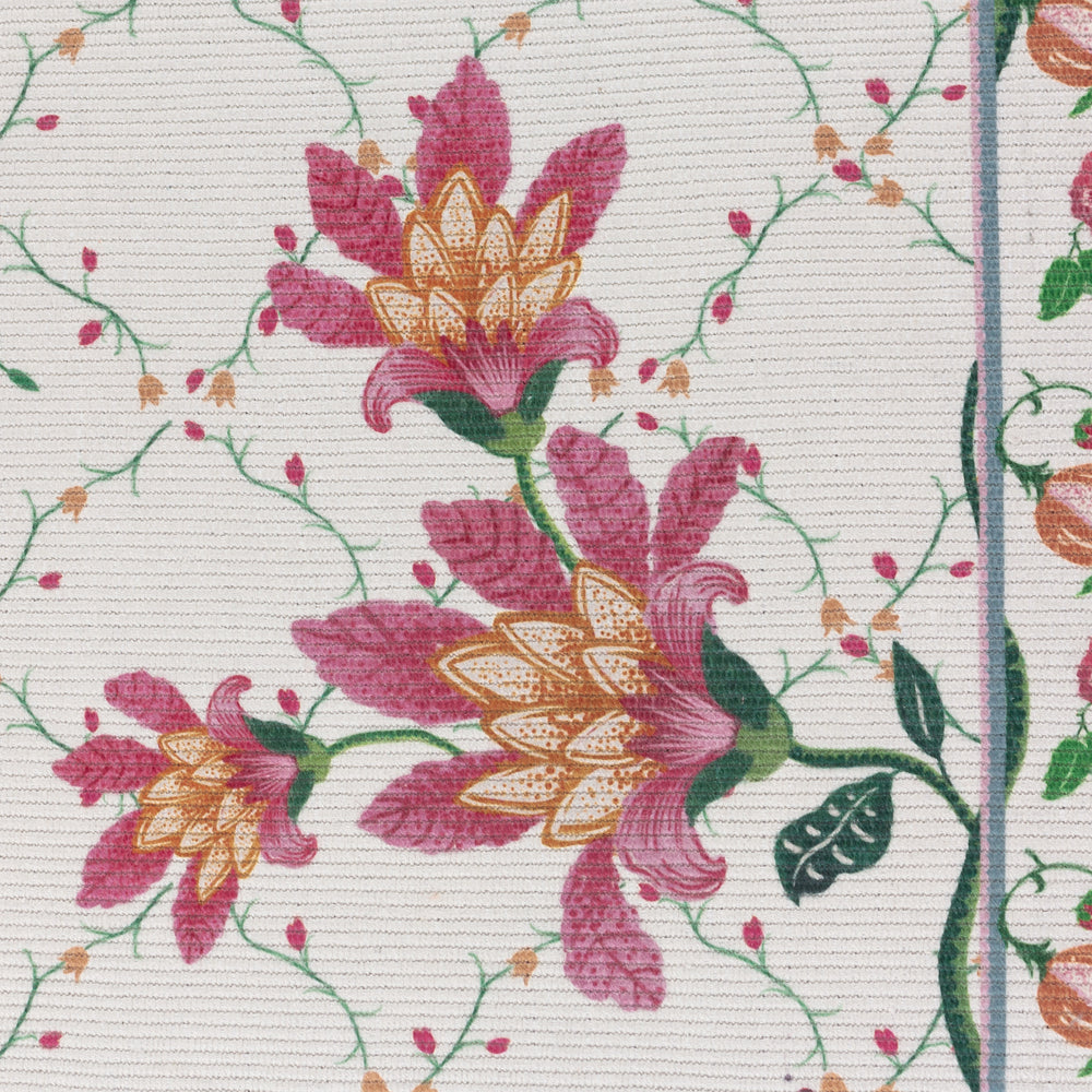 Claudia Floral Printed Indoor/Outdoor Rug Candy Red