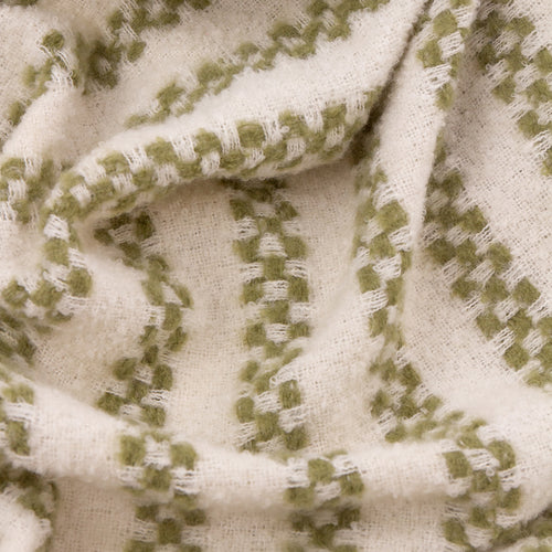 Clyne Tasselled Throw Olive
