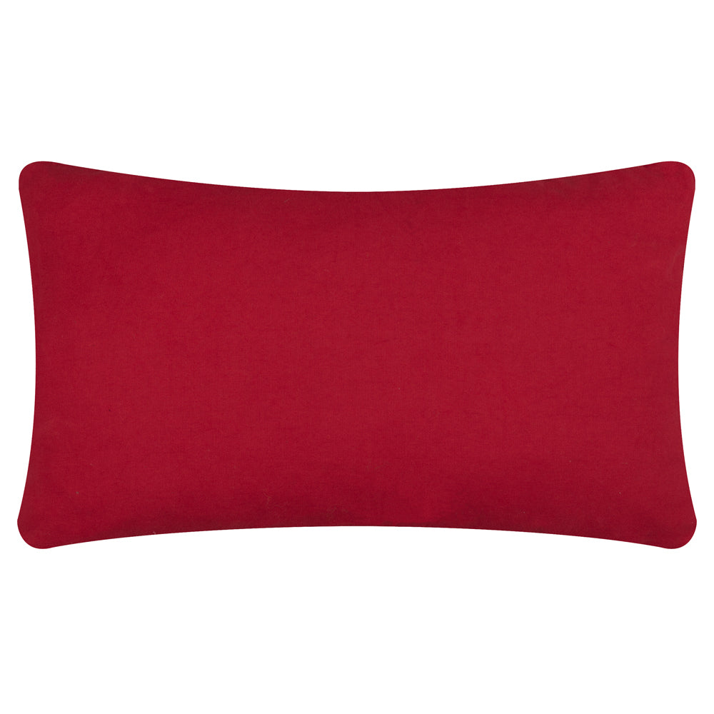 Candy Merry Christmas Tufted Cushion Red/White