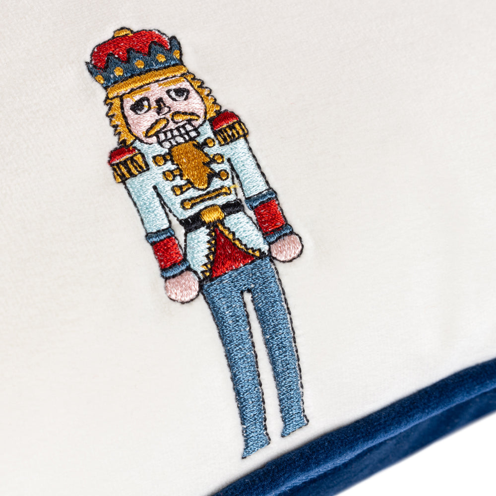 Nutcracker Christmas Cushion Cream