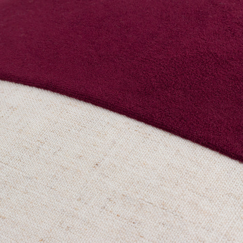 Plain Red Cushions - Coba Washed Velvet Cushion Cover Cherry furn.