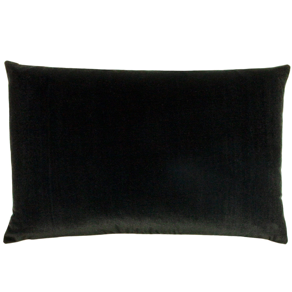 Contra Velvet Cushion Black