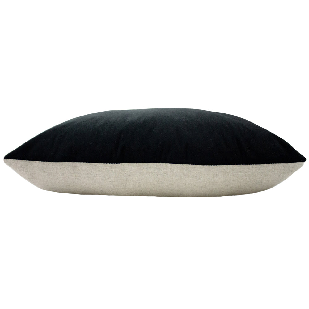 Contra Velvet Cushion Black