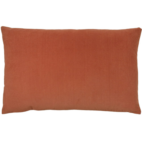 Plain Red Cushions - Contra Velvet Cushion Cover Brick furn.