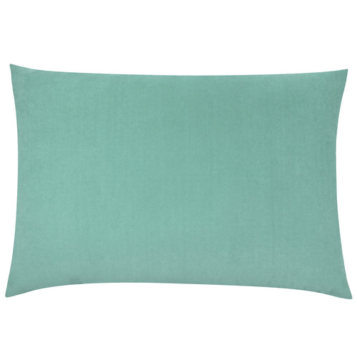 Plain Blue Cushions - Contra Velvet Cushion Cover Mist Blue furn.