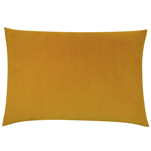 Plain Yellow Cushions - Contra Velvet Cushion Cover Mustard furn.