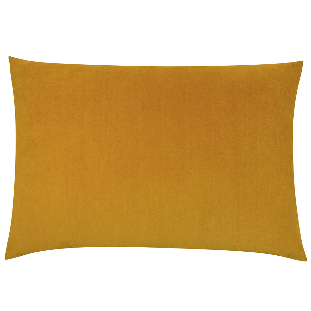 Contra Velvet Cushion Mustard