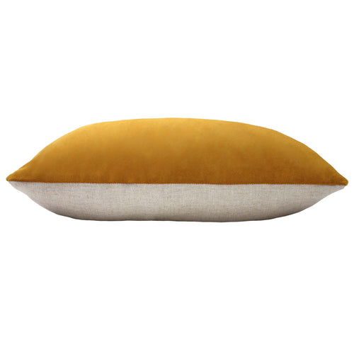 Plain Yellow Cushions - Contra Velvet Cushion Cover Mustard furn.