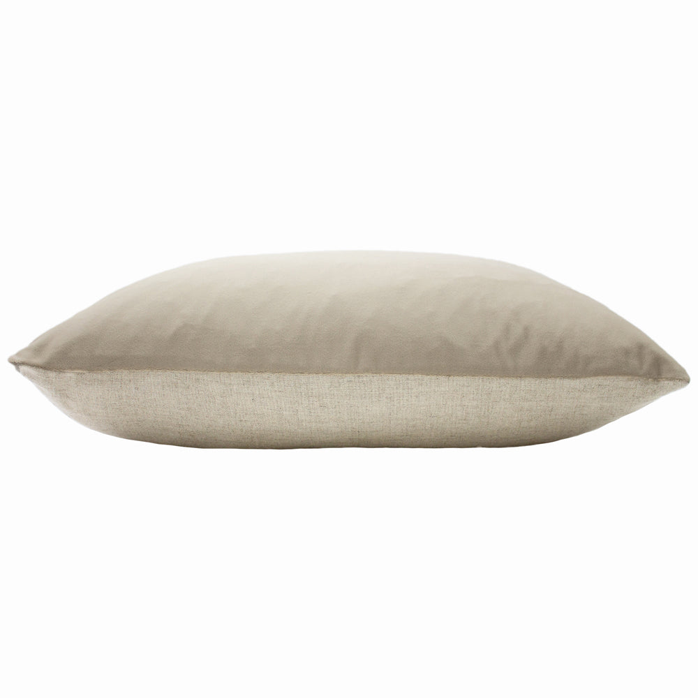 Contra Velvet Cushion Natural