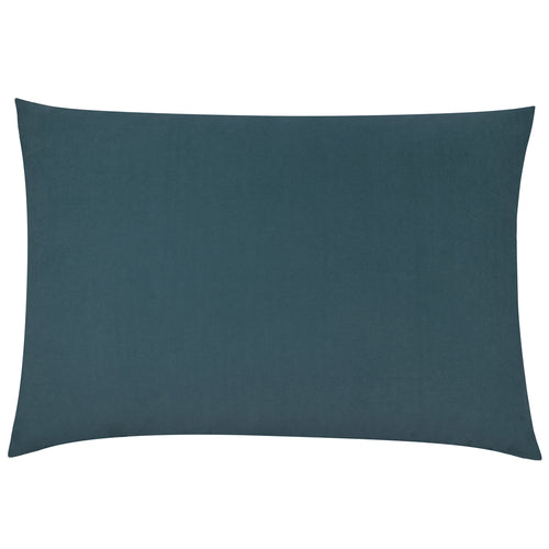 Plain Blue Cushions - Contra Velvet Cushion Cover Slate Blue furn.