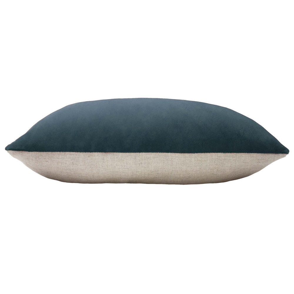 Contra Velvet Cushion Slate Blue