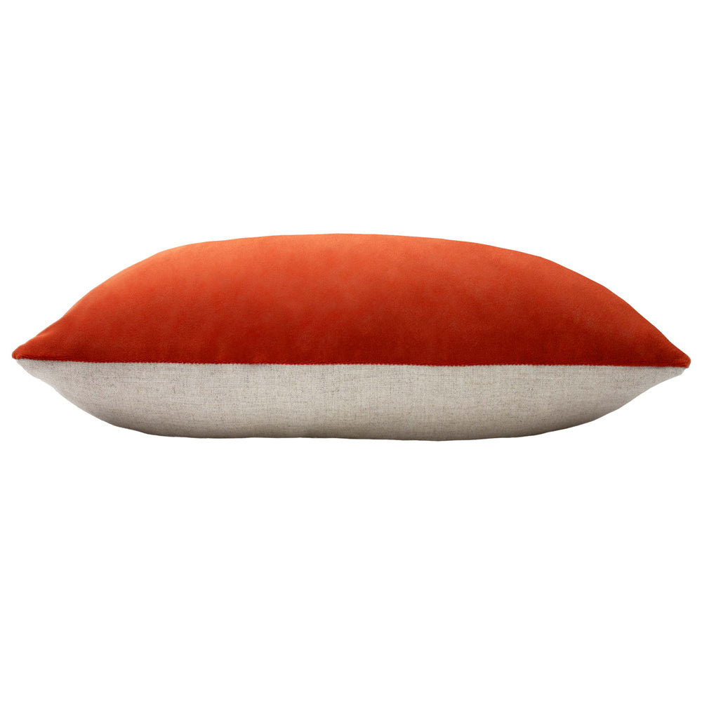Contra Velvet Cushion Tangerine