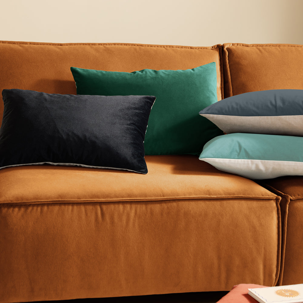 Contra Velvet Cushion Teal