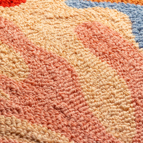Abstract Orange Cushions - Corals Knitted Cushion Cover Just Peachy heya home