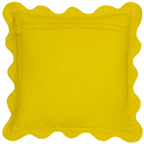 Floral Yellow Cushions - Coral Scalloped Cushion Cover Citronelle furn.
