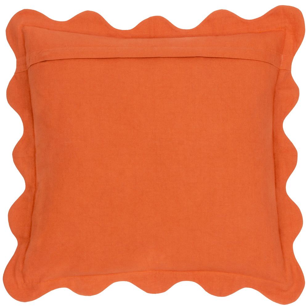 Coral Scalloped Cushion Sandy Pink