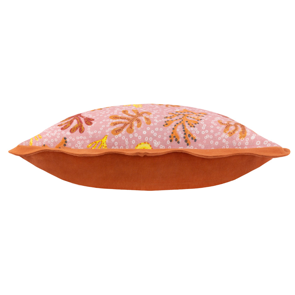 Coral Scalloped Cushion Sandy Pink