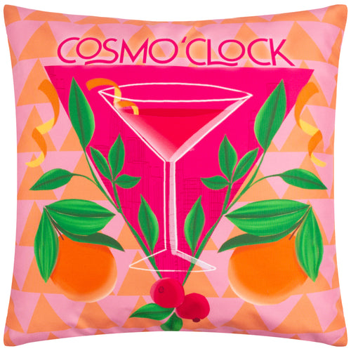 Abstract Pink Cushions - Cosmo O' Clock Outdoor Cushion Cover Pink furn.