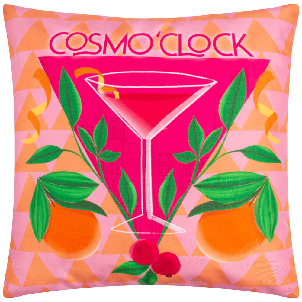Cosmo O' Clock Outdoor Cushion Pink
