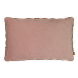furn. Cosmo Rectangular Velvet Cushion Cover in Blush