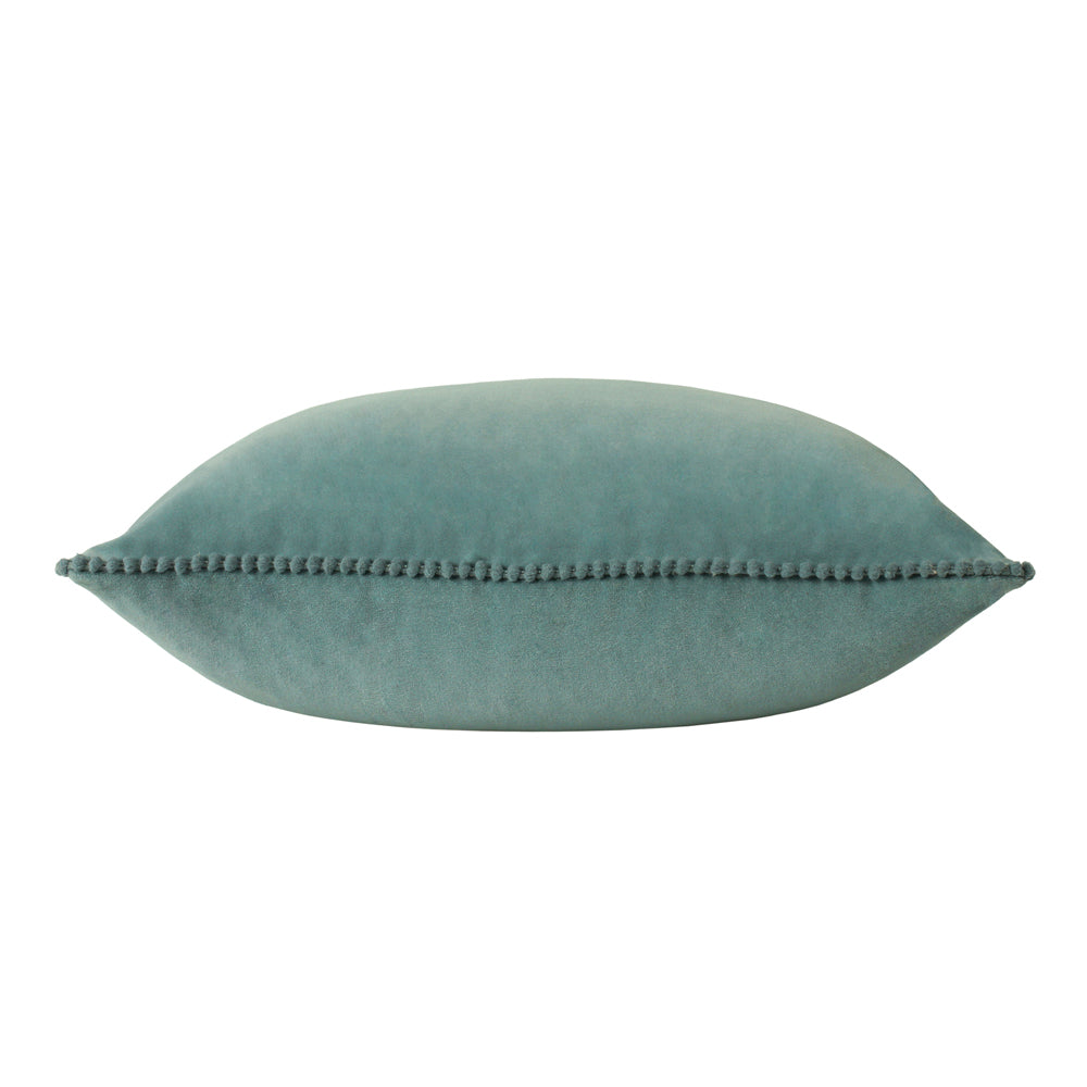 Cosmo Rectangular Velvet Cushion Blue