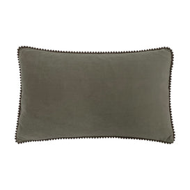 furn. Cosmo Rectangular Velvet Cushion Cover in Grey