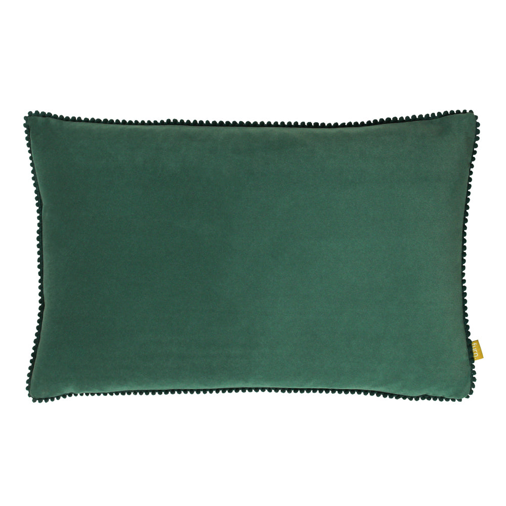 Plain Blue Cushions - Cosmo  Rectangular Velvet Cushion Cover Marine Blue furn.