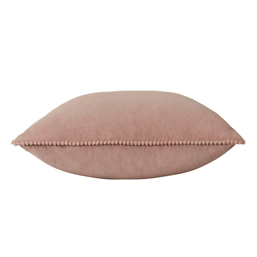 Plain Pink Cushions - Cosmo Velvet Cushion Cover Blush furn.